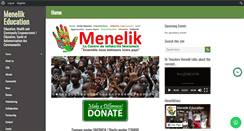 Desktop Screenshot of menelikeducation.info